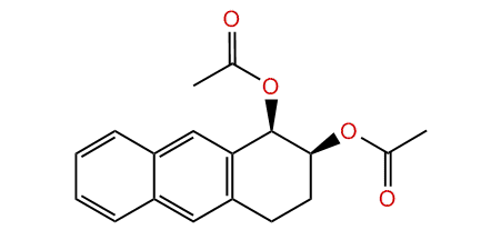 cis-1,2,3,4-Tetrahydroanthracene-1,2-diol diacetate